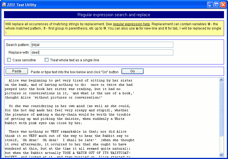 ZZEE Text Utility Screenshot